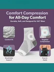 1 Pair High-Performance Ankle Compression Leg Warmers, Open Toe Design Leg Warmers, Ankle Compression Leg Warmers With Arch And Ankle Support, Cozy