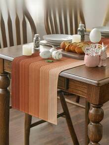 1 tấm thảm trải bàn vải lanh, thảm phòng khách và bàn ăn hiện đại, có thể giặt được, thích hợp cho nhà bếp, bàn ăn, tiệc tùng, trang trí đám cưới, phong cách cổ điển, thích hợp cho lối vào, tụ họp gia đình, bàn cà phê, phòng khách - trái cam - Xem 4