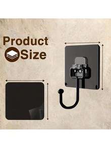 10 piezas Ganchos de pared grandes y resistentes, Ganchos adhesivos para colgar, Ganchos multiusos para abrigos, sombreros, toallas, llaves y varios usos, Ganchos impermeables para colgar en baño, inodoro, cocina, Accesorios de ganchos de utilidad para el hogar