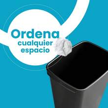 Plastic Trash Can For Outdoor And Indoor Use - Black - View 5