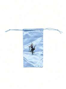 Bolsa de almacenamiento de zapatos de baile de unicolor de satén