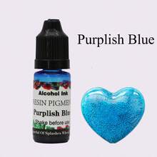 24 色 10ml 高浓度酒精基墨水，浓缩环氧树脂涂料彩色染料，非常适合树脂培养皿、杯垫、绘画、玻璃杯制作 - Alcohol Ink - 查看 35