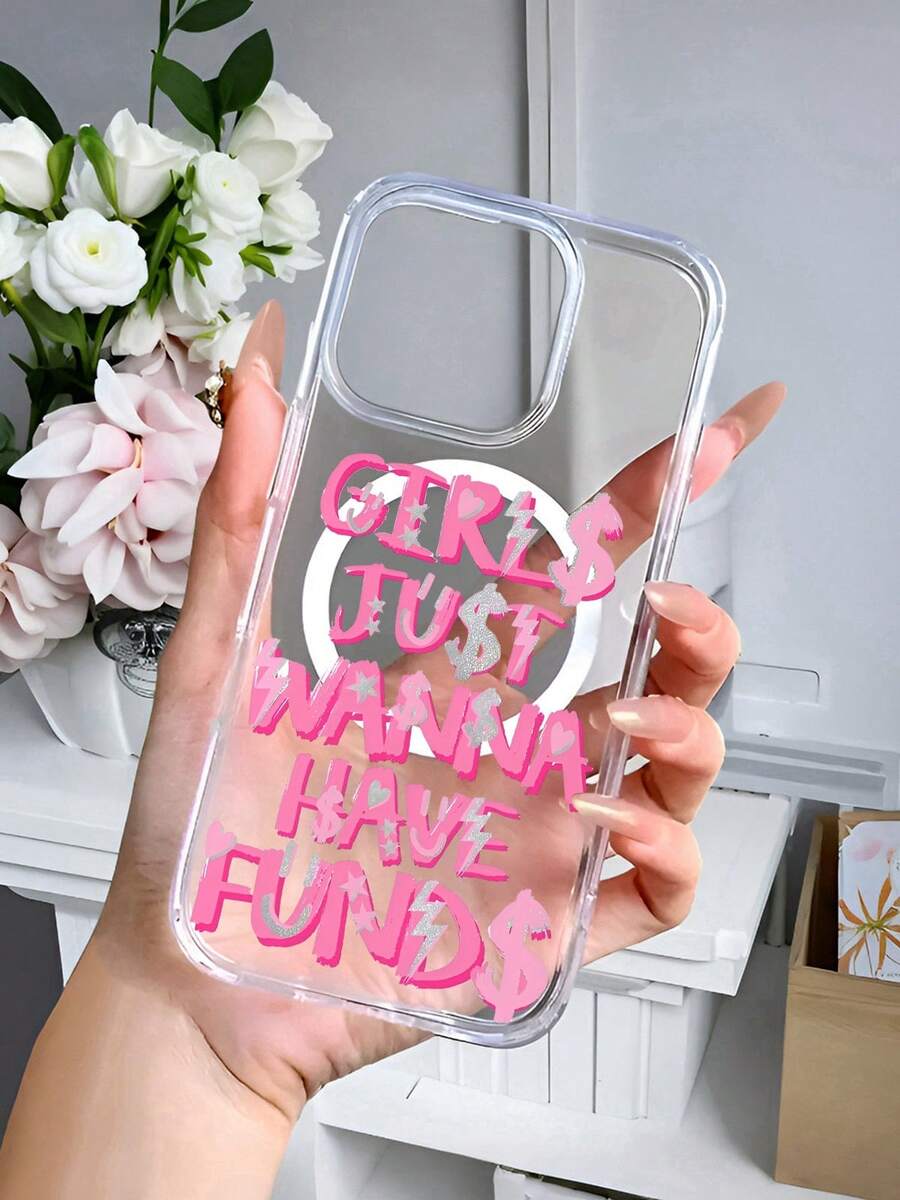 Personalized Girl Print Pattern Premium Magnetic Phone Case For Compatible With IPhone 16e/16/15/14/13/12/11/ProMax/Pro/Plus/XSMax/XS/X, For Compatible With Samsung Galaxy S22/S23/S24/Plus/FE/Ultra,Fashion Female Summer Unique Cases Transparent Shockproof Anti-Drop Ultra-Thin Design Acrylic+Tpu Hard Back Non-Yellowing Clear Protection Cover Men Casing Girl Women Ultimate Protective Fundas Para Protectores De Celulares Accessories Friend Gift Aesthetic Protector Forro De Teléfono - 無色 - 查看 1