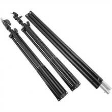 Backdrop Support Kit 2x2m/6.5x6.5ft Portable Adjustable Background Stand Backdrop Support System Kit With Carry Bag For Party Wedding Video Photography - black- - View 5