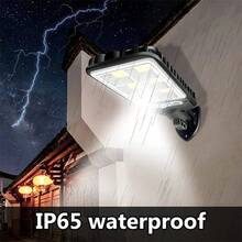 1pc Solar Street Lights With Motion Sensor And Remote Control Outdoor Solar Wall Lights 3 Modes LED Lights Suitable For Parking Lot Garden Porch Lighting - Multicolor - View 8