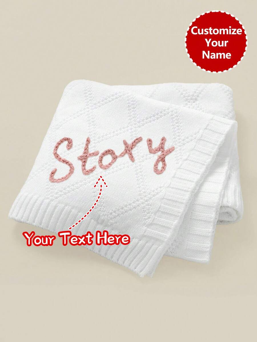 Customized Embroidered Name Casual Knit Blanket For Kids, All Seasons - Bleach - View 1