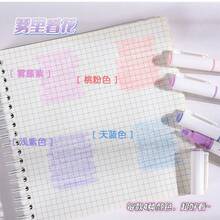 4 piezas Bolígrafos resaltadores con brillo - Marcadores de punta fina en colores pastel, aptos para dibujar, scrapbooking y útiles escolares, artículos de papelería Kawaii esenciales - Colores pastel - Excelente para estudiantes y amantes del arte - Regalo perfecto para volver a la escuela y personas creativas