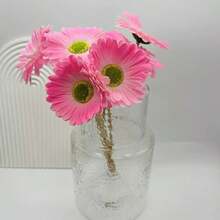 1 件/3 件/5 件人造雏菊花，假非洲雏菊花束，适用于派对、家居、厨房、花园、婚礼装饰（新款或旧款随机）