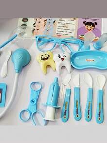 Conjunto de brinquedos de médico infantil, caixa de ferramentas médicas, conjunto de estetoscópio de enfermeira para meninos e meninas