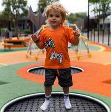 Summer Set For Boys - 亮橙色 - 查看 2