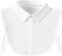 ZHUDOU Fake Collar Shirts For Women, Versatile Dickey White Collar, Half Shirt Collar For Women &Amp; Girls - 白色 - 查看 1