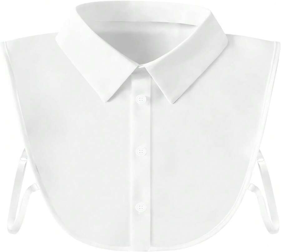 ZHUDOU Fake Collar Shirts For Women, Versatile Dickey White Collar, Half Shirt Collar For Women &Amp; Girls - 白色 - 查看 1