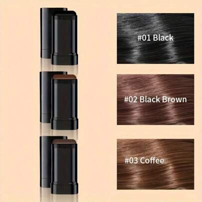 1 pezzo Pettine per colorazione dei capelli - Impermeabile e anti-sudore, design rotante per una facile pulizia, strumento portatile tascabile per coprire temporaneamente i capelli grigi - Accessorio di bellezza unisex, manico ergonomico, formula in acciaio inossidabile, kit per acconciatura, kit di strumenti per capelli, accessori per capelli, strumenti per acconciatura