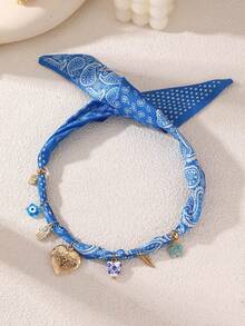 NAIZHU 1/3 件复古优雅金属心形、蝴蝶、花朵吊坠布艺项链，适合女士，适合日常、度假、派对 - 彩色 - 查看 2