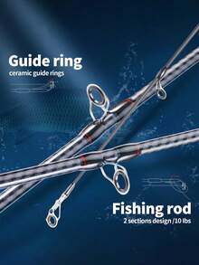SOUGAYILANG Combo canna da pesca e mulinello, canna in fibra di carbonio a 2 sezioni da 1,8 m, mulinello baitcasting, bobina in alluminio liscio, rapporto di ingranaggi ad alta velocità 7,2:1, con filo da pesca in nylon, esche da pesca e accessori, ambidestro, media potenza (le specifiche del filo da pesca e gli stili e i colori degli accessori sono casuali) - Viola - Visualizzare 4