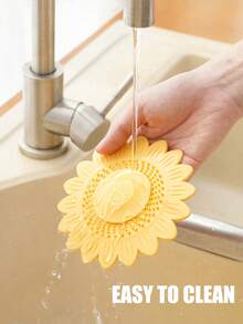 1 szt. sitko do odpływu zlewozmywakowego typu Press-Type, pokrywa odpływu podłogowego, korek odpływu zapobiegający powstawaniu zapachów, pokrywa odpływu prysznicowego z łapaczem włosów, filtr do zlewozmywaka z kwiatowym wzorem do łazienki, artykuły gospodarstwa domowego, akcesoria łazienkowe, wystrój łazienki, wystrój jesienny, powrót do szkoły - Wielokolorowe - Zobacz 4