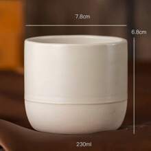 1 PIEZA Taza de espresso de cerámica y piedra, taza de té de cerámica, taza de té Kung Fu, taza de cata, de alta calidad, alta resistencia a la temperatura, pared interior lisa, fácil de limpiar, estilo simple de Oriente Medio, tres capacidades, taza de té para oficina y hogar, adecuada para uso personal y regalo a otros