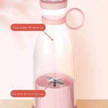 Wiederaufladbarer Mixer, Entsafter für frische Früchte, tragbare USB-Entsafterflasche, Mini-schneller elektrischer tragbarer Smoothie-Mixer