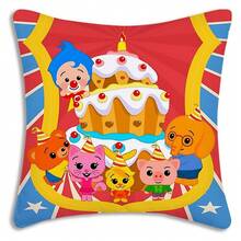 20251pc Pillow Covers Cartoon Anime P-Plims Plim Sofa Decorative Home Double-Sided Printing Short Plush Cute Cushion Cover - 171X189A9 - Xem 1