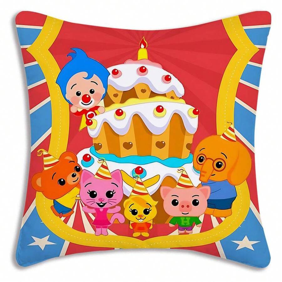 20251pc Pillow Covers Cartoon Anime P-Plims Plim Sofa Decorative Home Double-Sided Printing Short Plush Cute Cushion Cover - 171X189A9 - Xem 1
