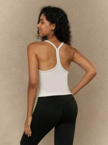 Yefecy Seamless Workout Tank Tops For Women Racer Back Athletic Camisole Sports Shirts