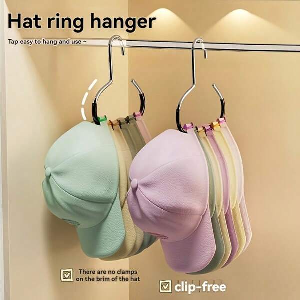 Nuevo estante para sombreros, perchero multifuncional sin costuras para dormitorio, organizador de almacenamiento de gorras, perchero para sombreros integrado en el armario del dormitorio, estante de exhibición de sombreros multifuncional