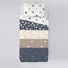 COOL KIDS - Reversible Printed Children's Duvet Cover - ✅ Delivery 2-5 Days ✅ - 100% Cotton - Extra Soft - Includes Duvet Cover + 1 Pillowcase - Bed 90/105 Cm - Made In Spain - Indigo - View 3