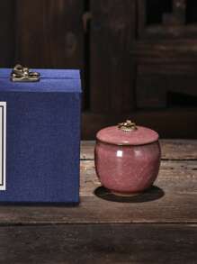 1 pezzo/6 pezzi Set regalo di urne per animali domestici in ceramica pregiata, vaso sigillato con finitura a craquelé per ceneri, capelli, denti di cani/gatti e commemorazione, adatto per vari animali domestici, regalo commemorativo per Ognissanti