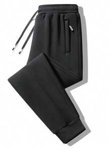 Herren Lässig Jogginghose, Fleece gefüttert, verstärkt, knöchellang, geeignet für Herbst/Winter