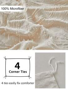 2/3件套米色天鹅绒质感涤纶被套套装,复古波西米亚风格床上用品套装,四季皆宜,现代波西米亚风格,柔软透气,经久耐用,可机洗(1个被套+1/2个枕套,不含被芯) - 卡其色 - 查看 8