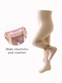 1 双婴儿幼儿紧身裤袜女童儿童紧身裤蝴蝶结紧身裤，风格甜美，适合搭配裙子外出穿着。 - 彩色 - 查看 13