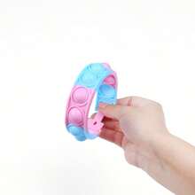 Christmas Decoration 12pcs/16pcs Silicone Pop Bracelet Toys Colorful Push Bubble Fidget Sensory Toys Soft Finger Popper Fidget Toys Color Asst - Multicolor - View 9