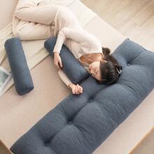 Headboard Wedge Pillow With Neck Roll Velvet Lareg Bolster Pillow Strong Back Support Triangular Full Bed Daybed Pillow With Removable Cover