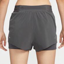 Nike 女士 AS W NK SWIFT DF MR 2N1 SHRT 梭织短裤 HJ5377-036 - 黑色 - 查看 2