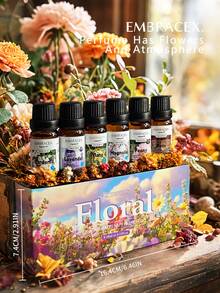 EMBRACEX. 6pcs/1pc 10ml Lavender Oil, Rose Oil, Ylang-Ylang Oil, Gardenia Flower Essential Oil, Floral Fragrance Oil, Long-Lasting Aroma, Suitable For Making Scented Candles And Diffusers, Natural Plant Oils, Natural Fragrance, Alcohol-Free, Rose, Ylang-Ylang, Magnolia, Gardenia, Peony Fragrance Oils, Can Be Used For Car Diffuser, Reed Diffuser, Home Fragrance, Air Freshener, Mother's Day, Teacher's Day, Candle Making - Gift - View 8