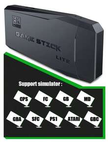 Mini Consola Retro Portátil M8, 20k Juegos Integrados, 64GB, Salida TV HD, 2 Mandos Inalámbricos para 2 Jugadores - Negro - Ver 12