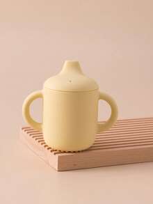 1PC Personalized Customization Name Children Silicone Sippy Cup Portable Water Bottle Kids Feeding Learning Cups Leakproof Toddler Bottles Solid Color Custom Tableware,Halloween Edit,Back To School Fashion,Christmas Gift