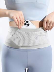 Breathable Running Waist Pack, Moisture-Wicking Storage Bag, High Elasticity Waist Bag, Unisex, Multi-Functional Sports Waist Pack With Anti-Bounce Elastic Band, Phone Pouch, Suitable For Walking, Traveling, Sports, Hiking And Fitness, Running Accessories, Sports Bag, Women Sports Bag, Fitness Sports Bag, Holiday Travel Bag, Essential Waist Pack For Running And Hiking - Multicolor - View 7