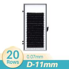 20 Rows Eyelash Extensions C CC D Curl Russian Volume Lashes 0.03 0.05 0.07 0.10 0.15 0.20 8-15mm Thickness Lash Clusters, Eyelash Clusters, Individual Eyelashes, Lashes, Fake Lashes - D - View 23
