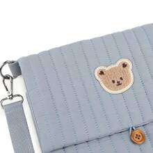 1 pieza Bolsa de pañales con diseño de oso, bolsa de aseo portátil para bebés, bolsa multifuncional para toallitas húmedas y pañales - Bolsa de toallitas húmedas - Ver 11