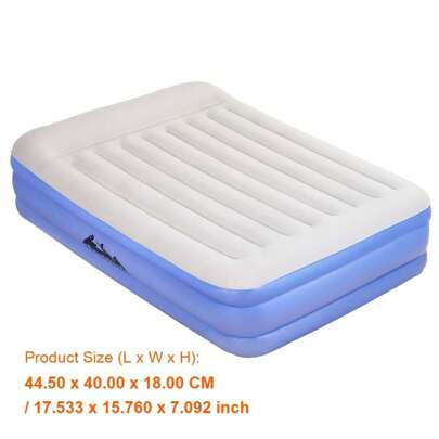 Weisshorn Queen Inflatable Air Mattress - 46cm High Air Bed For Comfort & Convenience, Portable Sleeping Solution For Home & Travel