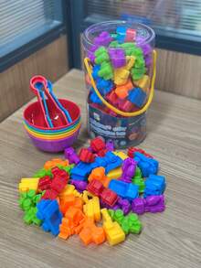 1 Set Juguetes educativos de conteo de animales de goma suave Montessori para niños, juego de aprendizaje temprano cognitivo con cuencos para clasificar y hacer coincidir colores, excelente para el desarrollo de habilidades matemáticas y el juego sensorial, regalo ideal para la interacción entre padres e hijos (colores aleatorios en el empaque) - Conjunto de juguetes de iluminación. - Ver 8