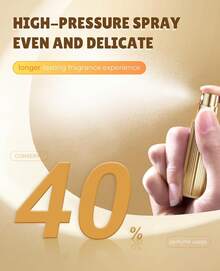 Travel Perfume Atomizer Refillable,Empty Portable Cologne Dispenser,Mini Aftershave Sprayer For Men And Women (Gold, 5 Ml),10955715 - Vàng - Xem 6