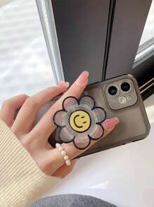 1 件透明亚克力卡通花朵设计手机支架，兼容 Android 和 Apple 智能手机，适合作为送给家人和朋友的生日礼物 - 滑出式手机支架，兼容 、Android 手机的手机配件，生日、家人、朋友的礼物推拉式手机握把手机配件 - 彩色 - 查看 5