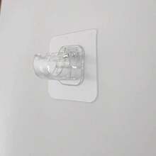 4pcs Curtain Rod Brackets No Drilling, Self Adhesive Curtain Rod Holders Nail Free Adjustable Curtain Rod Hooks Curtain Hangers For Bathroom Kitchen Bathroom Hotel - Multicolor - View 2