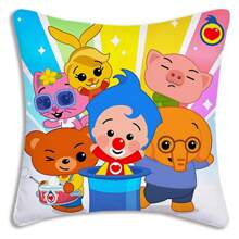 20251pc Pillow Covers Cartoon Anime P-Plims Plim Sofa Decorative Home Double-Sided Printing Short Plush Cute Cushion Cover