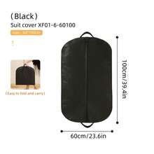 1pc Travel Garment Protector Set, Dustproof Cover Bag, Hanging Dress Bag For Dresses, Wardrobe Hanging Garment Dust Cover Bag, Thick Down Jacket Storage Bag