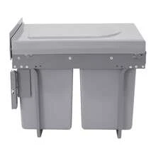YUNRUX Kitchen Trash Can, 40L Pull-Out Recycling Bin, Non-Slip Kitchen Recycling Trash Can - A - 查看 7