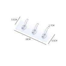 8 件装窗帘杆支架，无需钻孔自粘式壁挂挂钩，可调节毛巾杆支架，适用于家庭、浴室、厨房和酒店