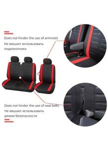 2+1 Seat Covers,Polyester Fiber,Easy To Install, Single And Double Car Seat Covers,Fits Most , Trucks, Truck Front Seat Covers,Protect Your Car Interior.